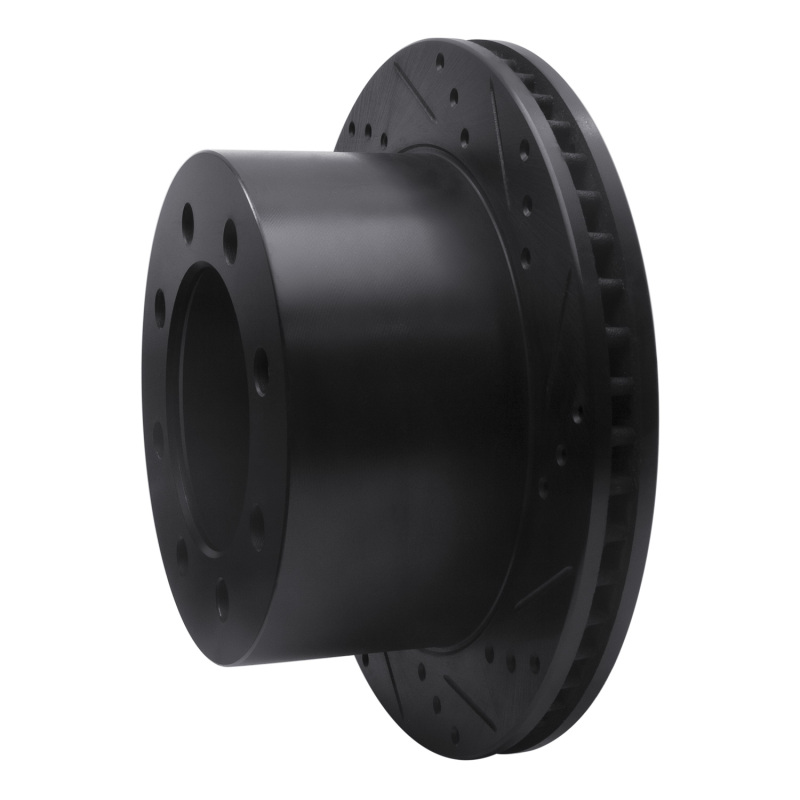 Dodge Ram 4000 Brake Rotor (1) - Rear Right - R1 Concepts - Drilled & Slotted - Black - `00-`02